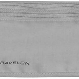Travelon Rfid Blocking Undergarment Waist Pouch Travel Wallet, Gray, One Size