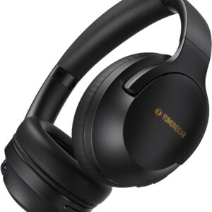 Over Ear Headphones Wireless 80H Playtime, Bluetooth Headphones Over Ear with 3 EQ Modes, Built-in ENC Mic, Deep Bass, HiFi Stereo Foldable 5.4 Bluetooth Headset for Phone PC Travel Workout Office