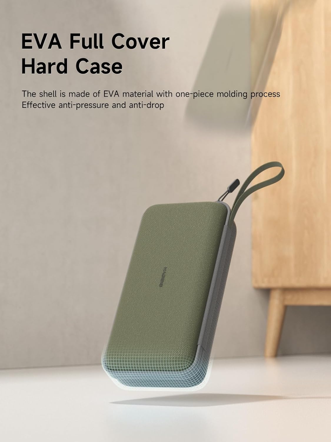 Hagibis Electronics Organizer Travel Case Cable Organizer Bag Pouch Portable Waterproof Carry Case for Cable, Charger,Power Bank, SD Card, Mouse, USB Flash Disk (DPB03 Green) - Image 5