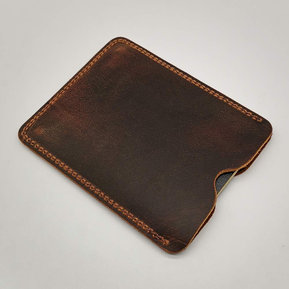 Leather Passport Cover - Passport Holder Case for Men & Women - Brown - Image 3