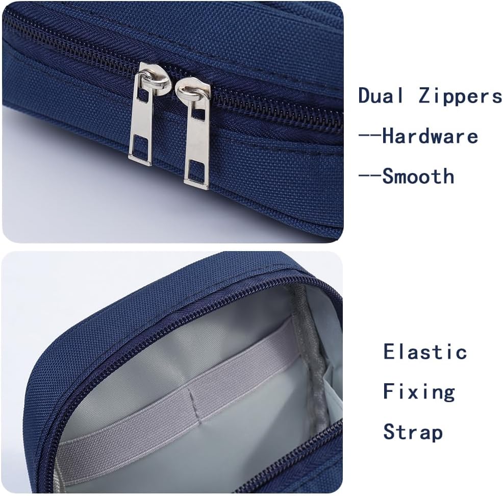 E-Tree Storage Pouch for Small Electronics and Accessories,Tech Bag,Electronic Organizer Case Compatible with MacBook Laptop Charger,Mouse,Cables,Hub,Power Bank,Earphone,Toiletries Cosmetics (Orange) - Image 5