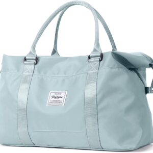 Sport Travel Duffle Bag Large Gym Tote Bag for Women, Weekender Carry on Bag for Airplane, Ladies Beach Overnight Bag Waterproof Luggage Bag with Wet Pocket