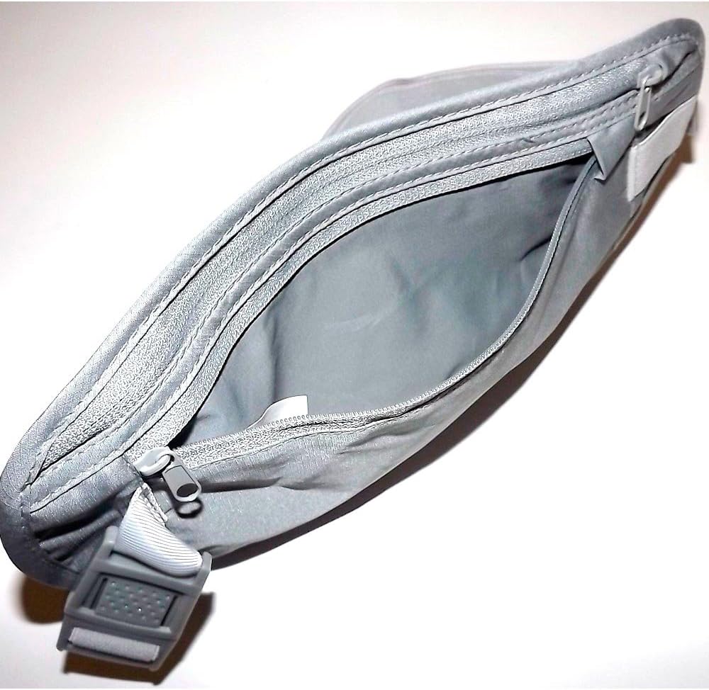 Travelon Rfid Blocking Undergarment Waist Pouch Travel Wallet, Gray, One Size - Image 2