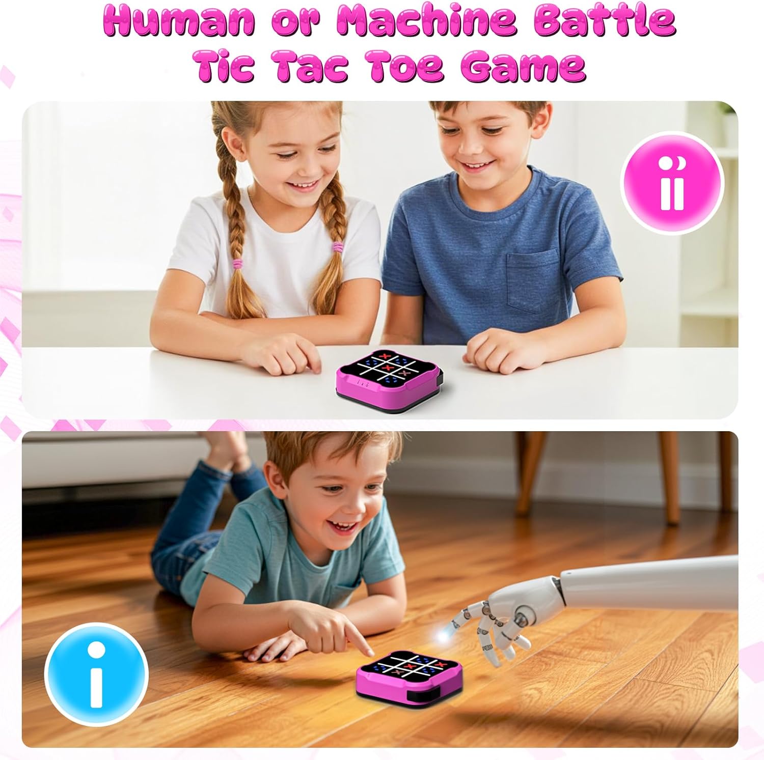 Electronic Tic Tac Toe Bolt Game, Handheld Digital Board Game Console, Electric Puzzle Game for Educational and Memory Growth, Portable Travel Games for Car Ride, Gift Ideal for Kids and Adults - Image 4