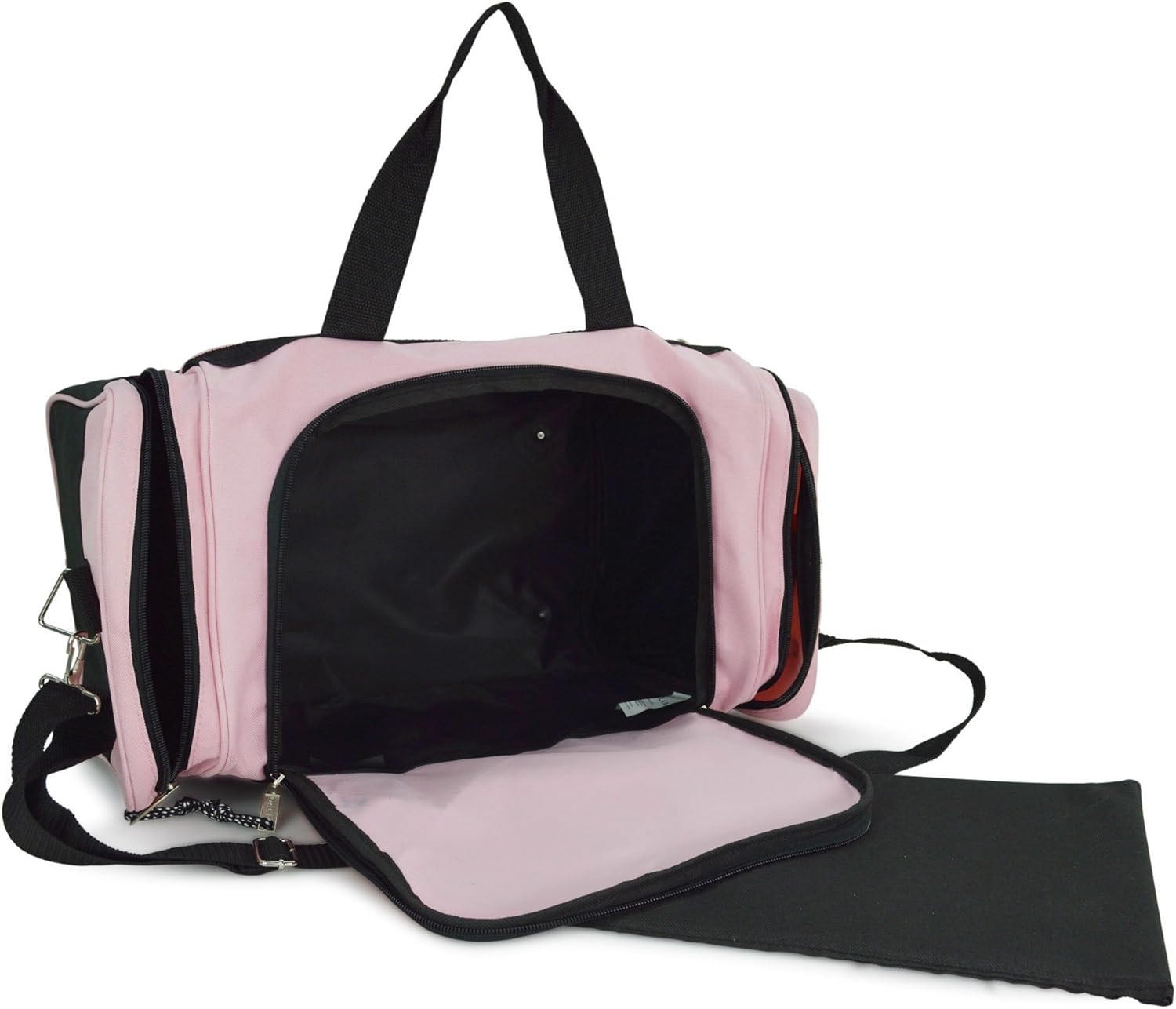 DALIX 21" Blank Sports Duffle Bag Gym Bag Travel Duffel with Adjustable Strap in Pink - Image 5