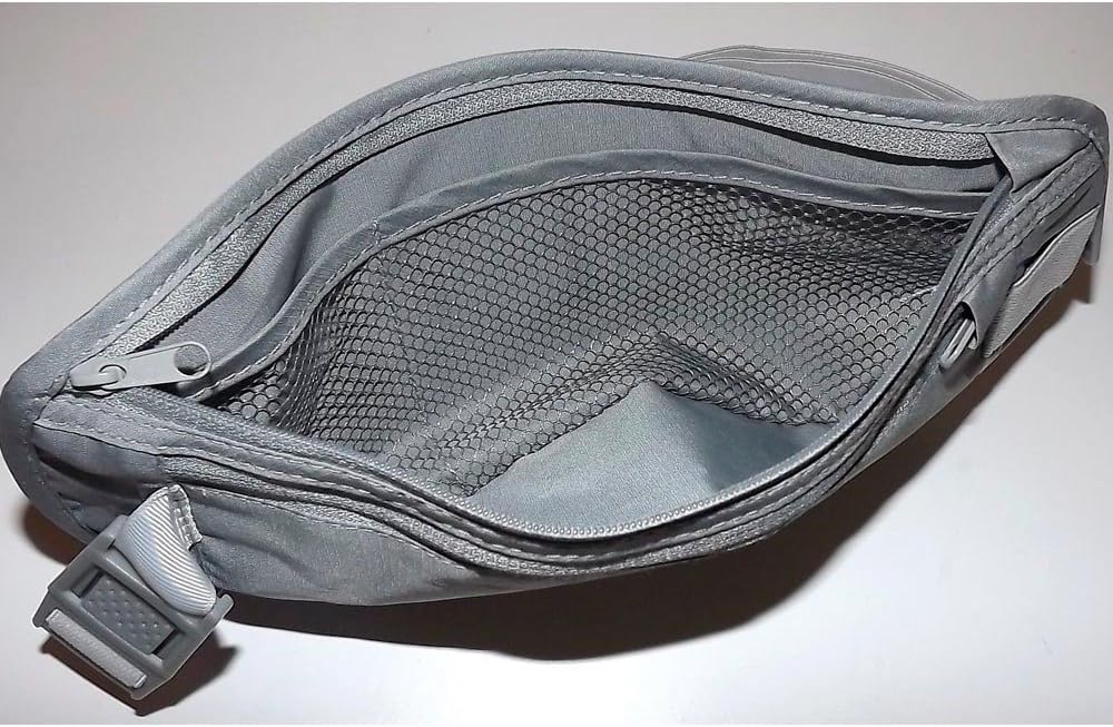 Travelon Rfid Blocking Undergarment Waist Pouch Travel Wallet, Gray, One Size - Image 4