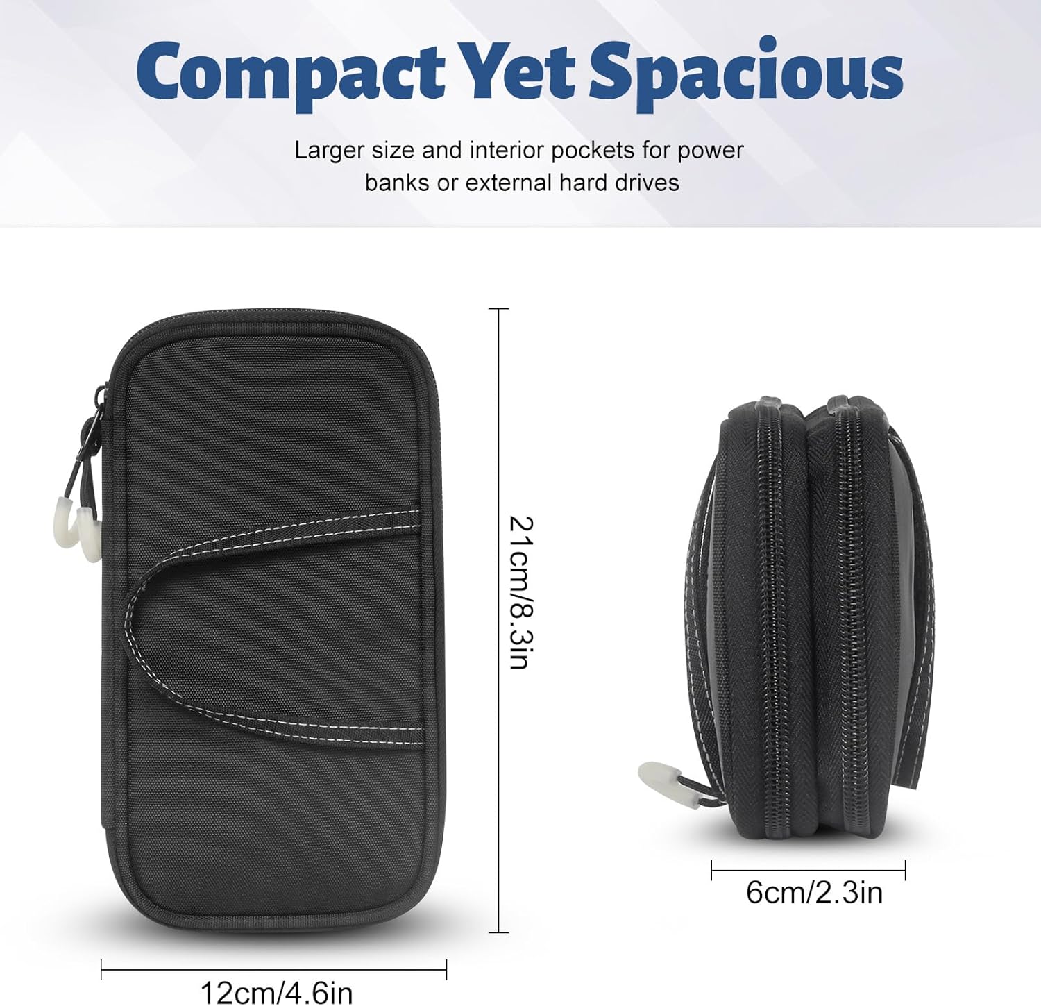 Electronic Organizer, Travel Cable Organizer Case - Compact Pouch for Cords and Accessories Storage - Ideal for Electronics, Travel, and Daily Use - Image 2