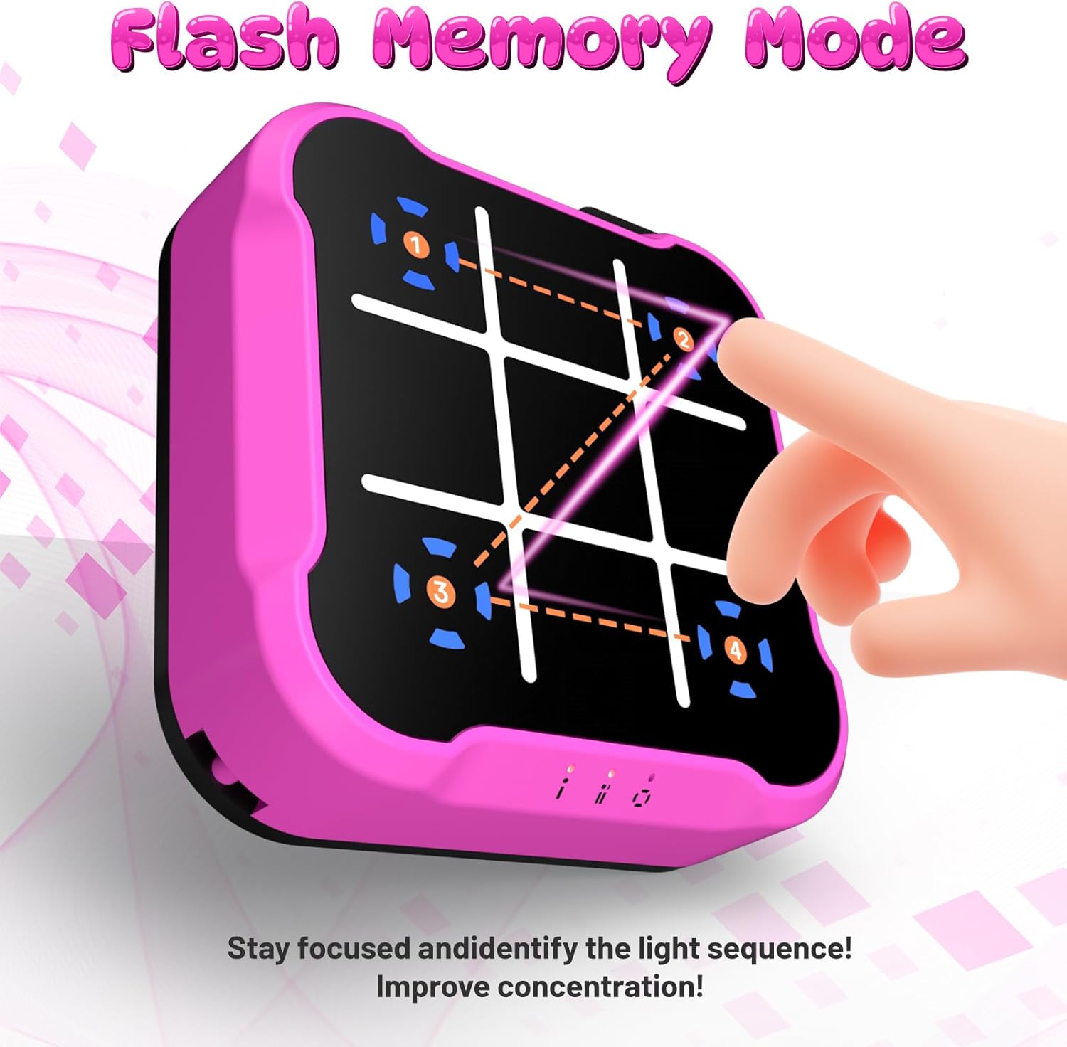Electronic Tic Tac Toe Bolt Game, Handheld Digital Board Game Console, Electric Puzzle Game for Educational and Memory Growth, Portable Travel Games for Car Ride, Gift Ideal for Kids and Adults - Image 5