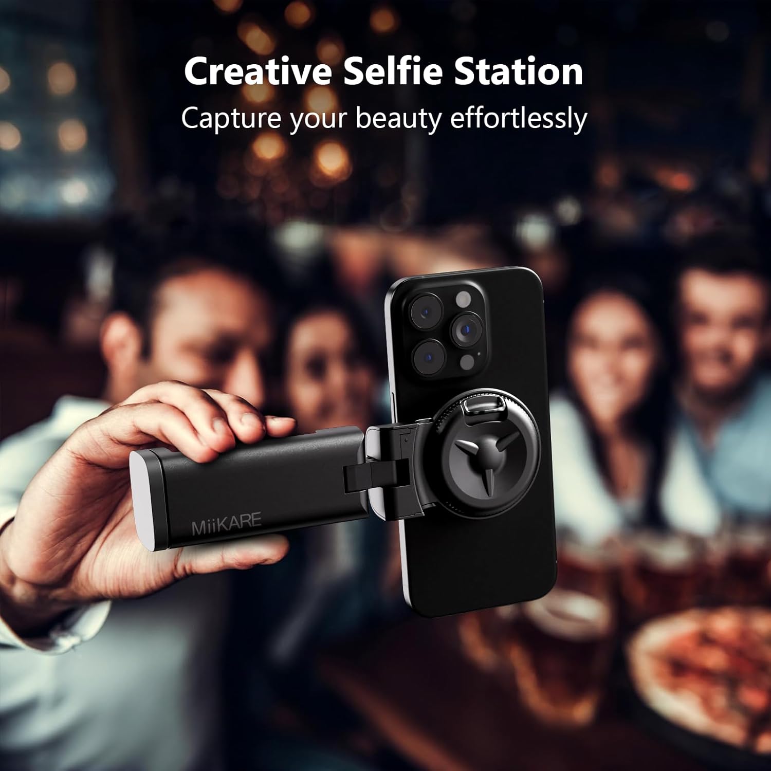 MiiKARE Airplane Travel Essentials Magnetic Phone Holder, Universal Handsfree Phone Mount for Flying with 360 Degree Rotation, Travel Must Haves Phone Stand for Desk, Tray Table, Black - Image 6