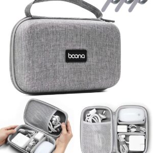 Charger Case for MacBook, 7.9"x4.7" Computer Charger Organizer, Apple Magic Mouse Apple Pencil USB Flash Disk SD Card Small Portable Accessories Bag (Grey)…