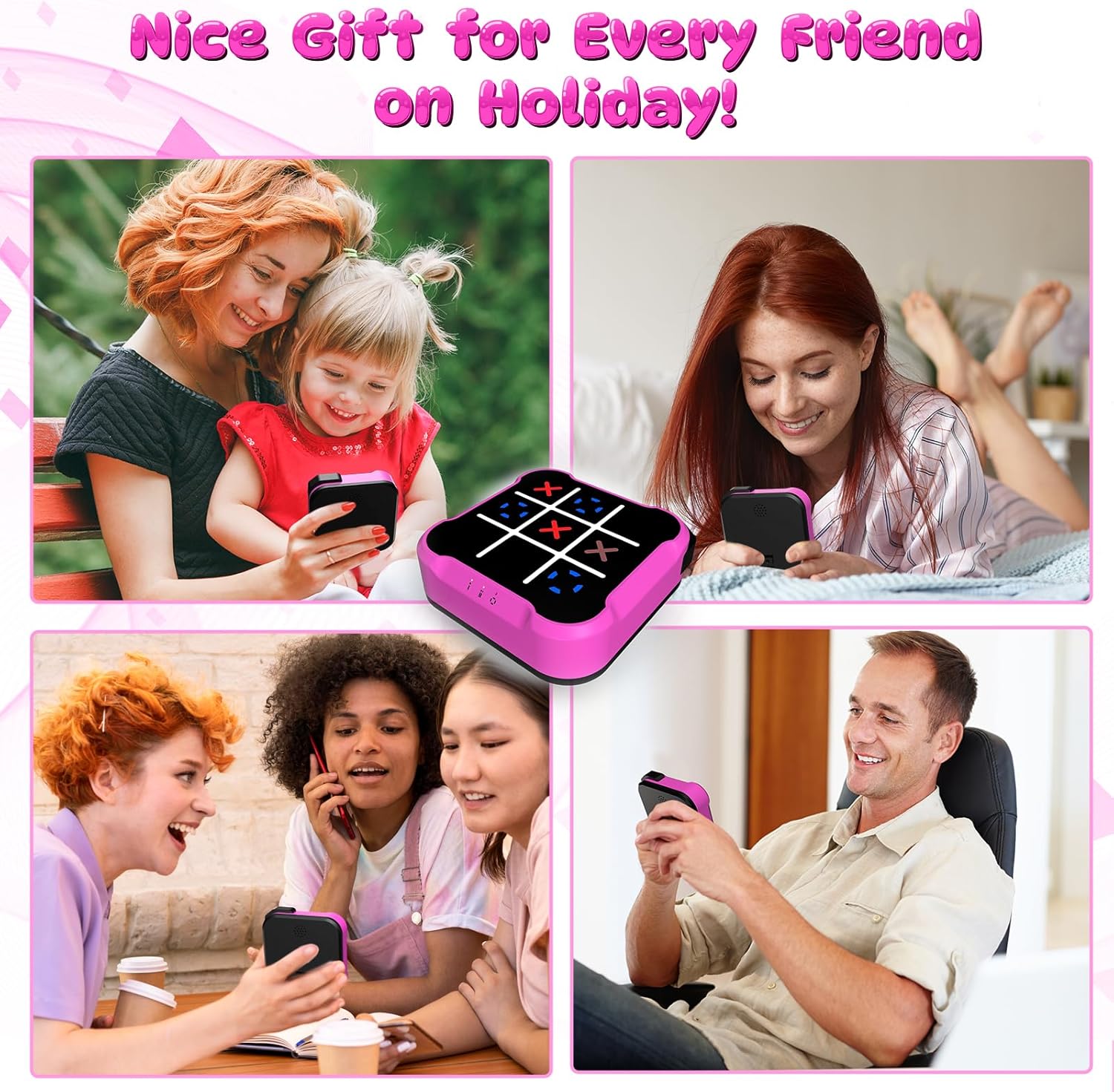 Electronic Tic Tac Toe Bolt Game, Handheld Digital Board Game Console, Electric Puzzle Game for Educational and Memory Growth, Portable Travel Games for Car Ride, Gift Ideal for Kids and Adults - Image 7