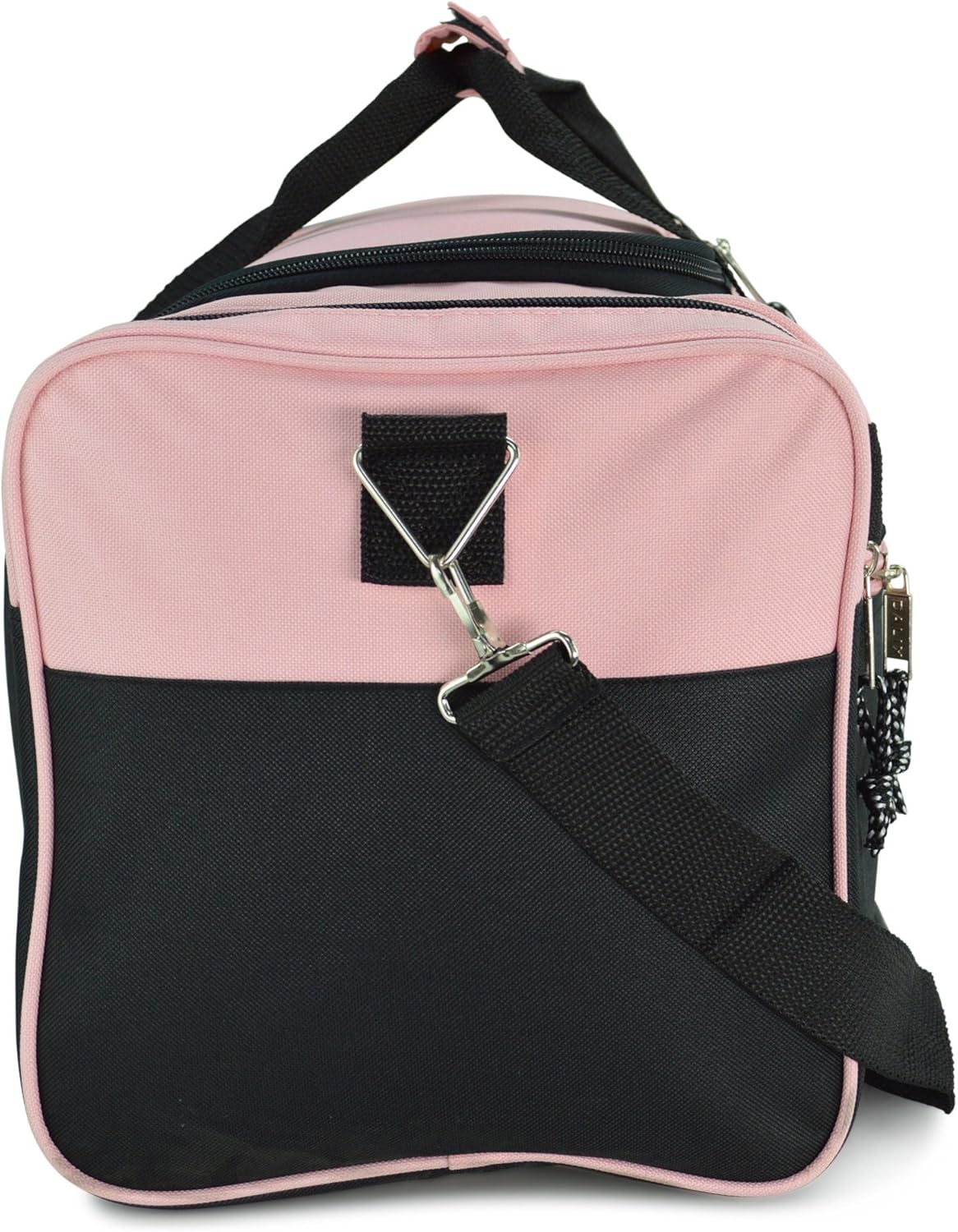 DALIX 21" Blank Sports Duffle Bag Gym Bag Travel Duffel with Adjustable Strap in Pink - Image 3