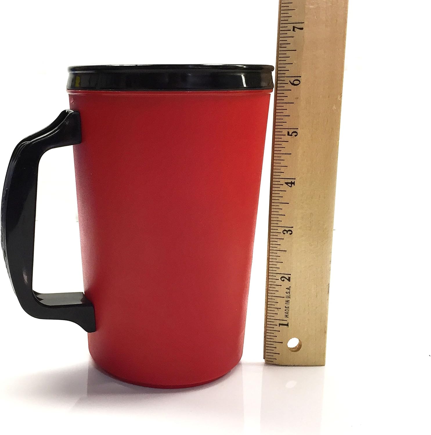 GAMA Electronics Thermoserv 20oz Insulated Travel Mug Classic Gas Station Design (Red/Green 2 Pack) - Image 4