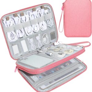 CILLA Electronics Organizer Travel, Travel Cord Organizer Case, Compact Electronics Accessories Bag for Cable, Cord, Charger, Phone